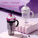 Plastic Cups Manufacturer - Large Capacity Student Straw Cup Simple Ice