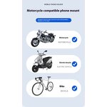 Motorcycle Phone Mounts Factory - Anti-vibration Food Delivery Phone Holder