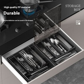 Kitchen Organizer Supplier - Dustproof Cutlery Knife Fork Spoon Drawer