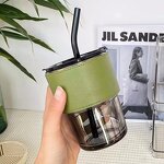 Bamboo Cups Manufacturer - Double Drink Bamboo Glass with Straw Home