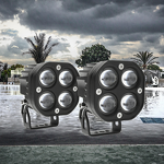 Motorcycle Lights Supplier - ATY 4-Light Clover LED Headlight Fog Lamp