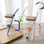 Water Bottles Supplier - Insulated Straw Handle Graduated Cup Fruit Print