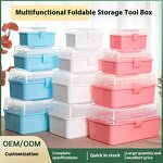 Storage Boxes Factory - Three-Layer Portable Folding Toolbox PP Versatile