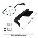 Motorcycle Mirrors Manufacturer - Universal Fixed-wing Rearview Mirror