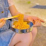 Camping Cookware Factory - 8-Piece Stainless Steel Outdoor Picnic Set