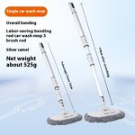 Car Brushes Supplier - Retractable Bend Rod Mop Soft Hair Car Wash