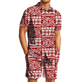 Men's Pajama Set Factory - OEM Drop Shipping Polynesian