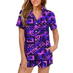 Ladies Pajama Set Factory - OEM Polynesian Tribal
