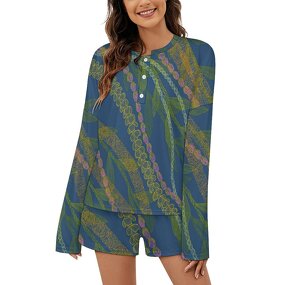 Pajamas Factory - OEM 2025 Polynesian Tribal V-neck