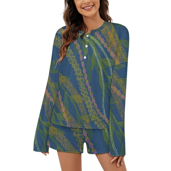 Pajamas Factory - OEM 2025 Polynesian Tribal V-neck