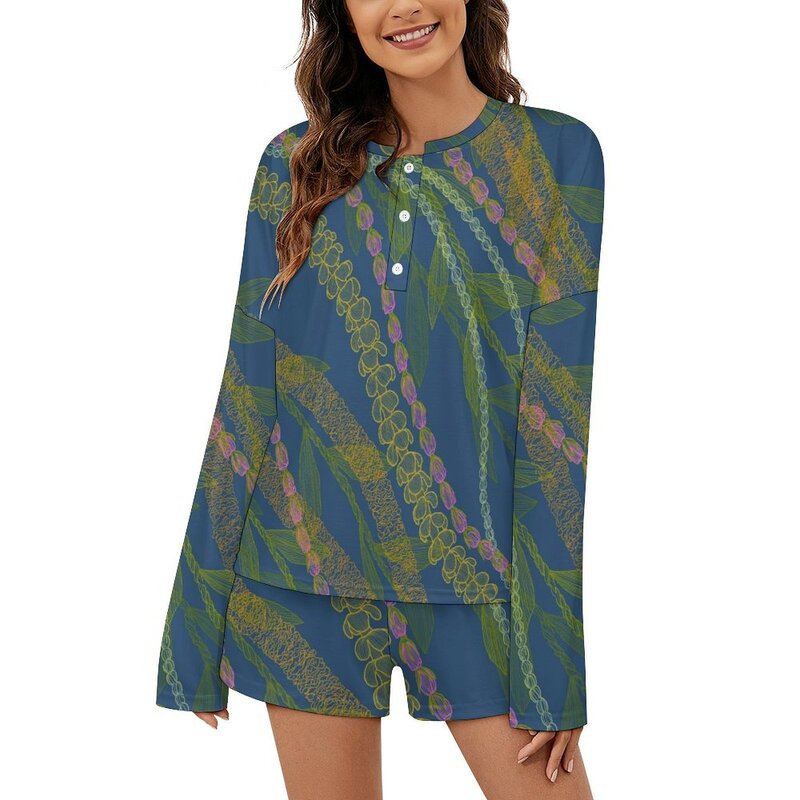 Pajamas Factory - OEM 2025 Polynesian Tribal V-neck
