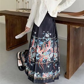 Horse Skirt Factory - OEM New Chinese Style Retro