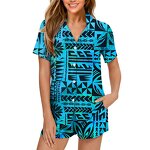 Ladies Pajama Set Factory - OEM Polynesian Tribal