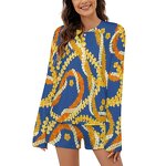 Pajamas Factory - OEM 2025 Polynesian Tribal V-neck