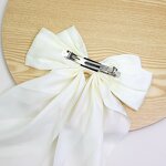 Ribbon Hair Clip Factory - OEM Silk Fabric Bow
