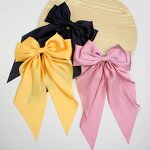Ribbon Hair Clip Factory - OEM Silk Fabric Bow