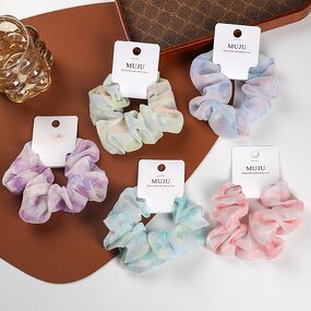 Chiffon Hair Band Factory - OEM 10cm Summer Gradient