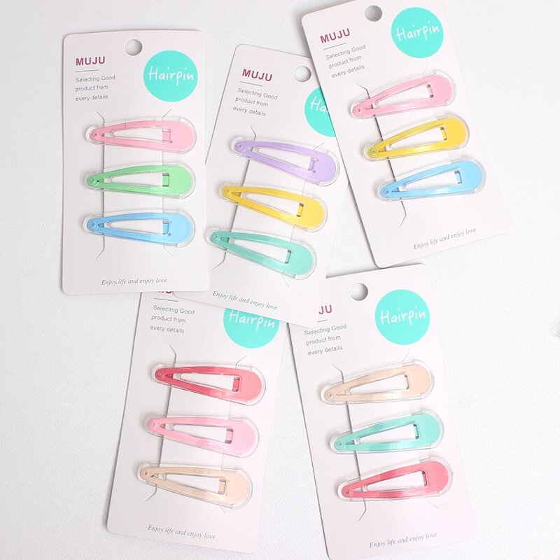 Hair Clip Factory - OEM 3-Piece Glitter Candy Metal