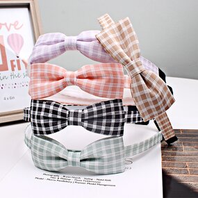 Girls Hairband Factory - OEM Classic Plaid Bow Fairy