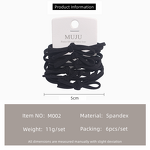 Hair Tie Set Factory - OEM 6-Piece 2-in-1 Coffee