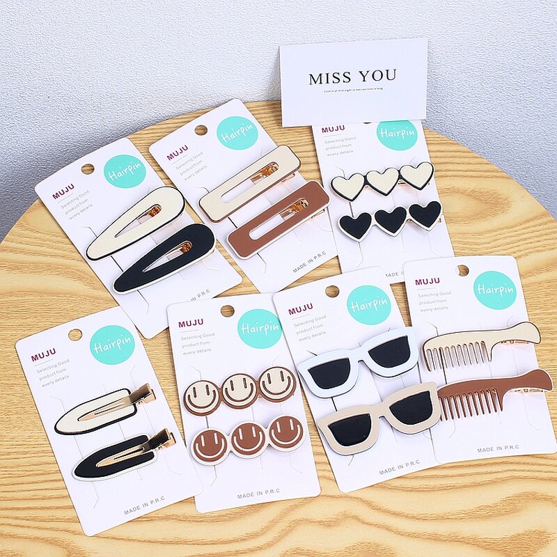 Hair Claw Clip Factory - OEM Fashionable Black White