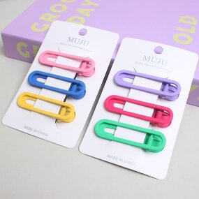 Hair Clip Set Factory - OEM 3-Piece Gradient Glitter