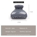 Resin Hair Claw Factory - OEM 6-Piece Dry Flower