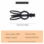 Hair Clip Factory - OEM 3-Piece Classic Black Alloy