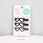 Hair Clip Factory - OEM 3-Piece Classic Black Alloy