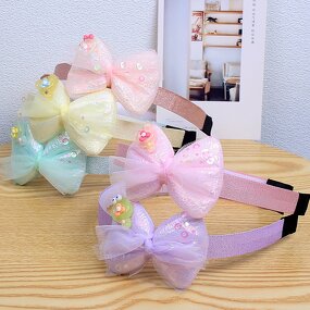 Girls Hairband Factory - OEM Sweet Lace Bow Butterfly