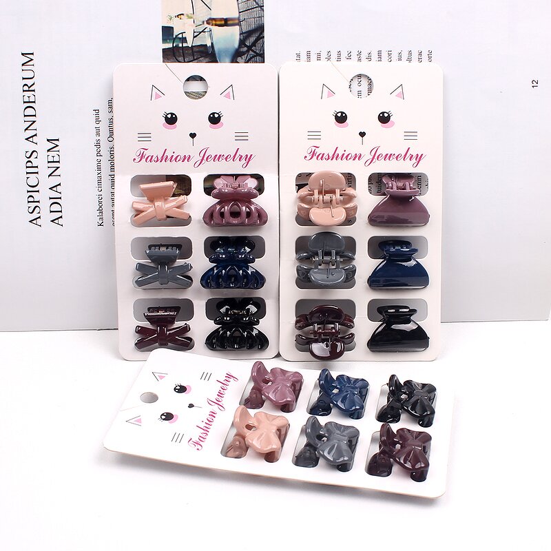 Mini Hair Claw Factory - OEM 6-Piece Korean Fashion