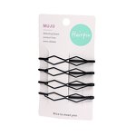 Hair Clip Factory - OEM 4-Piece Black Metal Heart