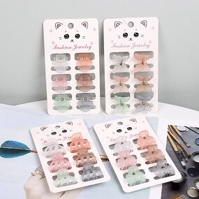 Mini Claw Clip Factory - OEM 6-Piece Light Frosted