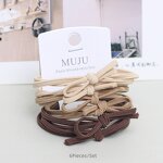 Hair Tie Set Factory - OEM 6-Piece 2-in-1 Coffee
