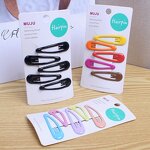 Hair Clip Set Factory - OEM 5-Piece Candy Color Metal