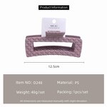 Hair Shark Clip Factory - OEM 12.5cm Large Frosted