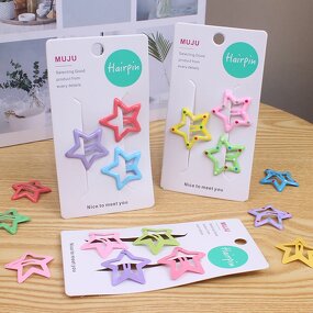 Kids Hair Clip Factory - OEM Sweet Bow Drop Star
