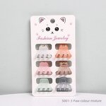 Mini Hair Claw Factory - OEM 6-Piece Red Frosted