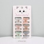 Mini Hair Claw Factory - OEM 6-Piece Red Frosted