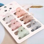 Mini Claw Clip Factory - OEM 6-Piece Light Frosted