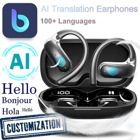 AI Earbuds Factory - OEM YYK-Q65 OWS Sports Translator