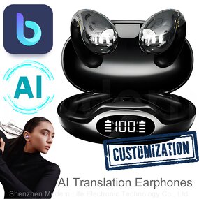 AI Translator Earphones Factory - OEM YYK-S19 Electroplated