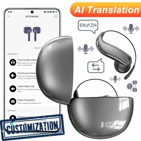 AI Translation Earphones Factory - OEM Customizable Logo