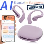 AI Translator Earphones Factory - OEM YJ-55 Leather Textured