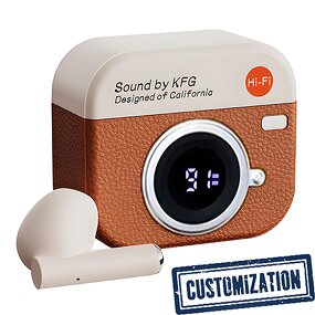 Retro Earphones Factory - OEM Q86 Leather Grain