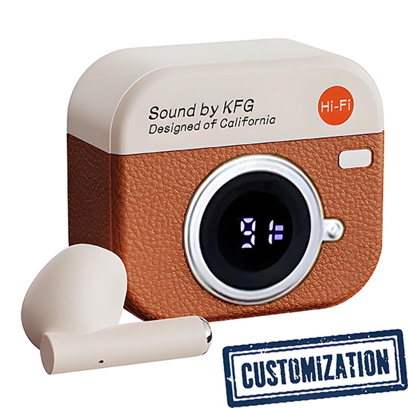 Retro Earphones Factory - OEM Q86 Leather Grain