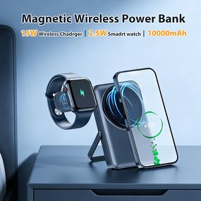 Portable Charger Factory - OEM 3 in 1 15W Wireless