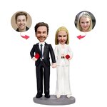 Bobbleheads Factory - Custom Couple Bobbleheads Parent Anniversary Gift