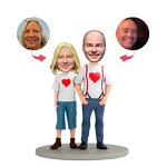 Bobbleheads Manufacturer - Fully Custom Couple Dolls Memorial Gift Set