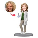 Bobbleheads Manufacturer - Custom Female Doctor Bobblehead Sculpt Yourself